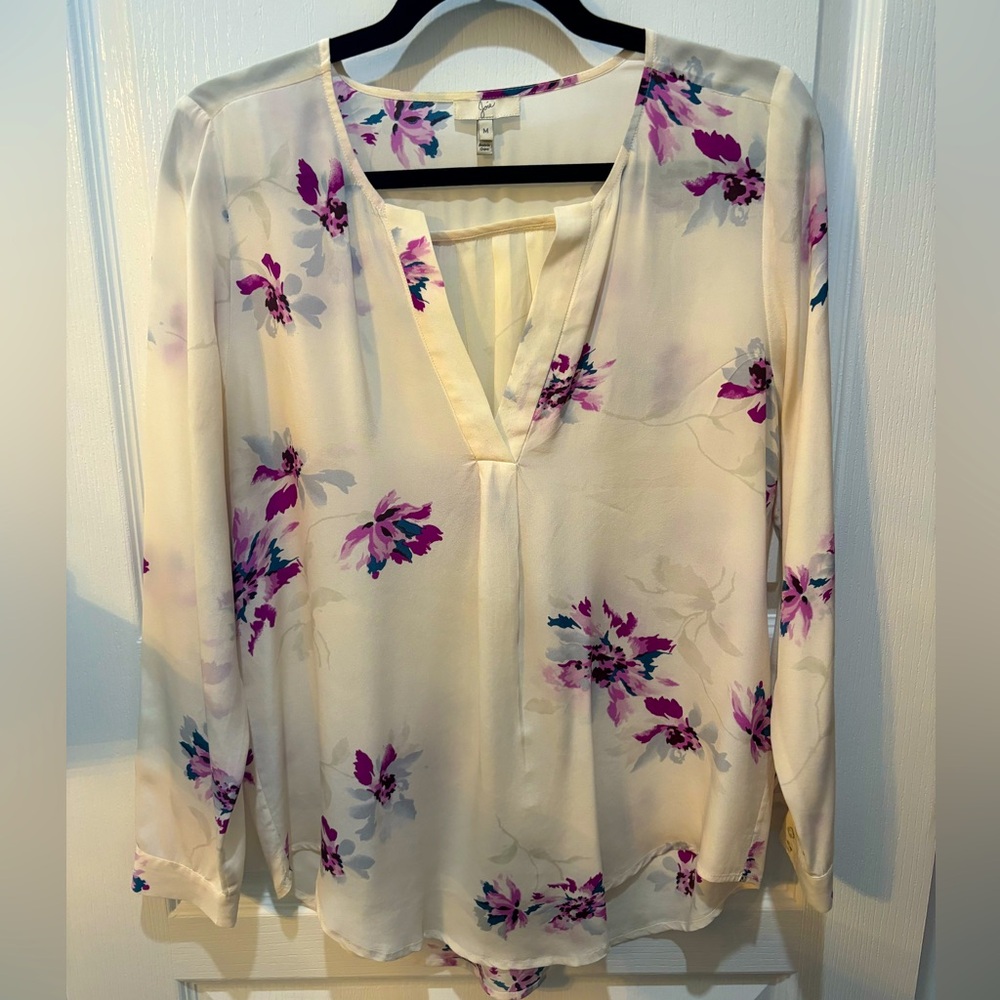 Joie 💯 Silk Floral Flowy Blouse like New sz M